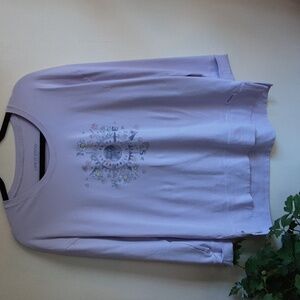 Life is Good Women's Purple Graphic Top